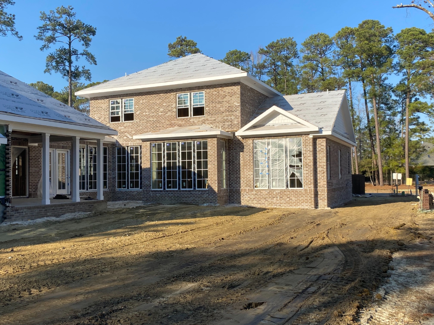 Brick masonry residential home exterior in Hampstead NC